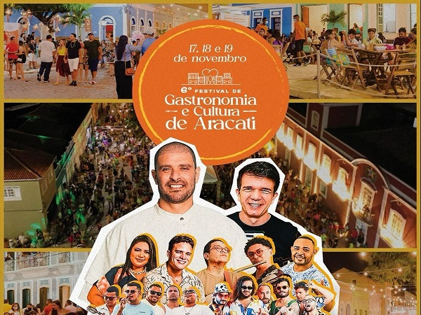 Contagem regressiva para o 6º Festival de Gastronomia e Cultura de Aracati